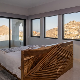 Bedroom suite with incredible views
