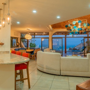 Kitchen and living area