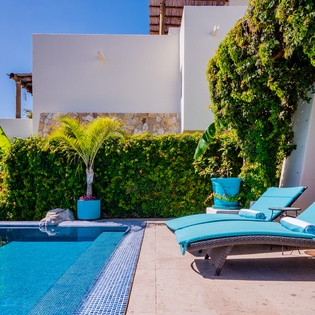 Lounge under the sun on the patio