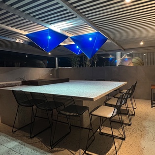 Outdoor dining area