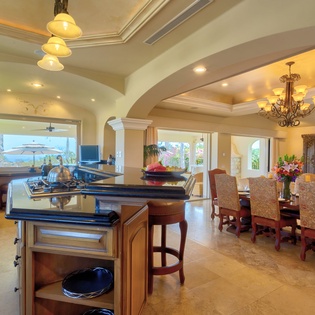 Dining and kitchen area