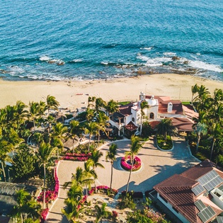 Aerial view of beach
