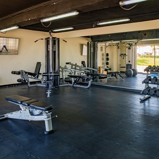 Fully equipped gym accessible to all guests in the development