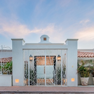 Front exterior of villa