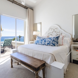 Bedroom suite with ocean views