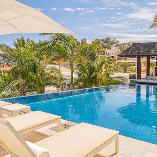 Patio with ocean view