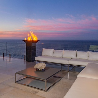Sitting area with ocean view