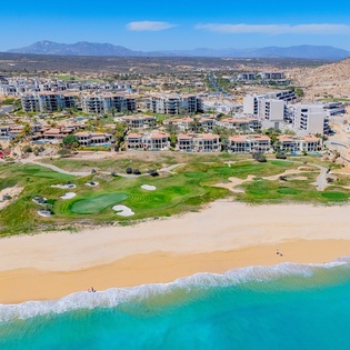 Aerial view of beach