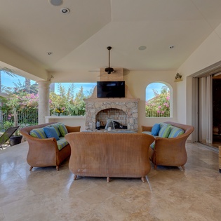 Outdoor seating area