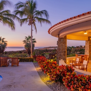 Patio during sunset