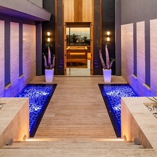 Walkway to villa