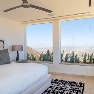 Bedroom suite with ocean views