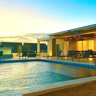 Patio views of poolside