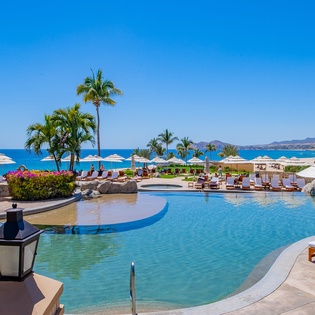 Gorgeous poolside at Casa del Mar Golf Resort & Spa