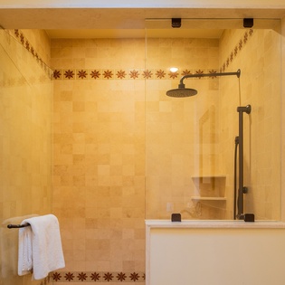 En-suite bathroom with walk-in shower