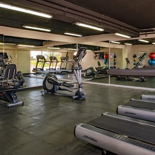 Fully equipped gym accessible to all guests in the development