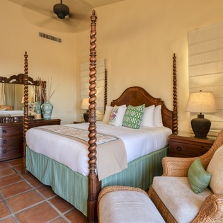 Bedroom suite with patio access