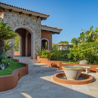 Villa exterior entrance