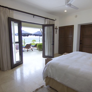 Bedroom suite with patio access