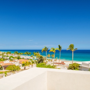 Balcony with ocean views