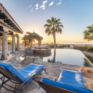 Lounge poolside with incredible views