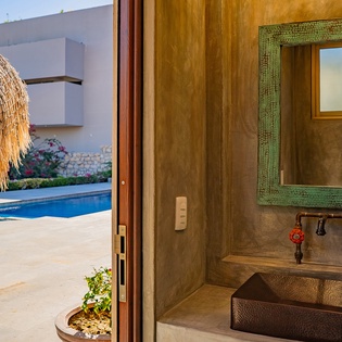 Outdoor bathroom