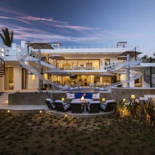 Casa Blanca Aqua during sunset
