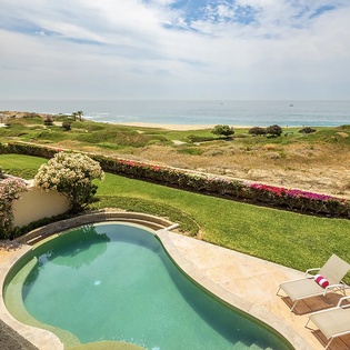 Poolside overlooking the ocean