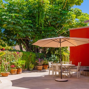 Sunny patio