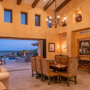 Dining and living area