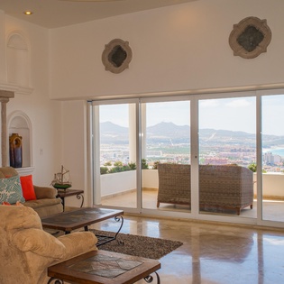 Living room and pocket doors