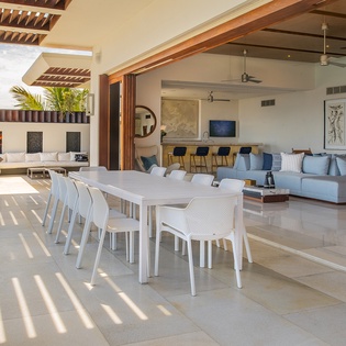 Outdoor dining area