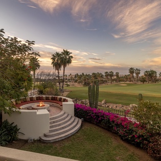 Fire pit and incredible views