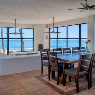 Dining area seating 12