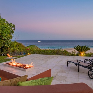 Patio with ocean view