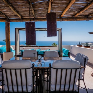 Outdoor dining area