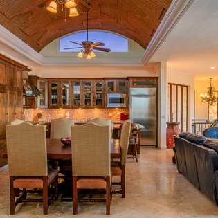 Dining and living area