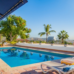 Sunny poolside
