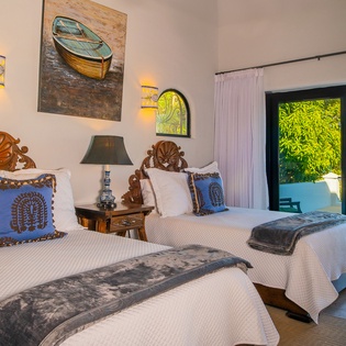 2 bed suite with outdoor access