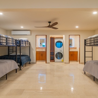 Bedroom suite with mezzanine beds