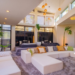 Spacious theater area