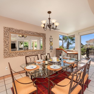Dining area seating 8