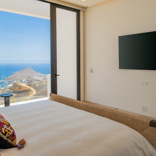 Bedroom suite with ocean views
