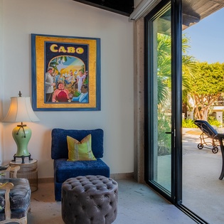 Family area with patio access