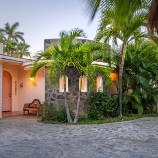 Front exterior of villa