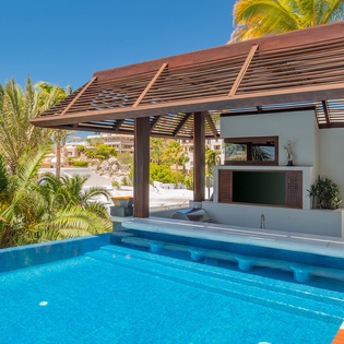 Patio with ocean view