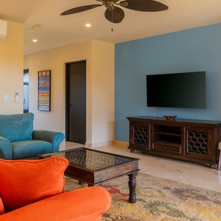 Family area with entertainment