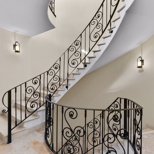 Beautiful staircase near entrance
