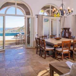 Dining area with ocean view