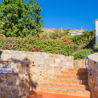 Entrance of villa